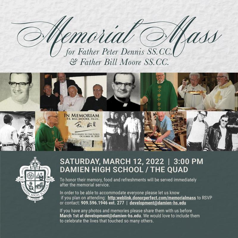 Memorial Mass for Father Peter Dennis SS.CC. & Father Bill Moore SS.CC.