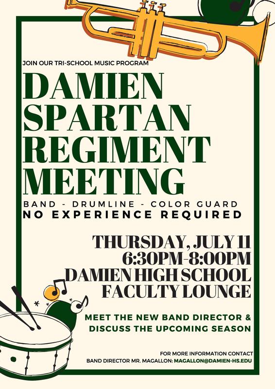 Meet The New Band Diretor, Join the Spartan Regiment