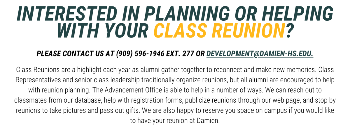 Class Reunions