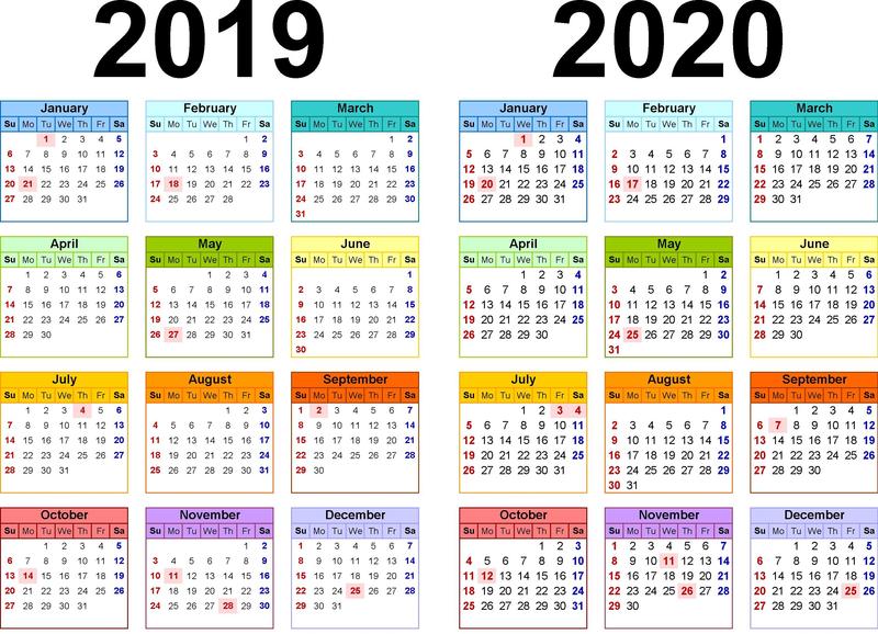 2019-20 Academic Year Calendar