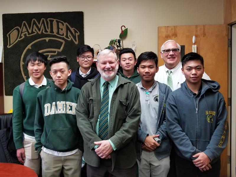 International Students Will Represent Damien All Across the U.S.