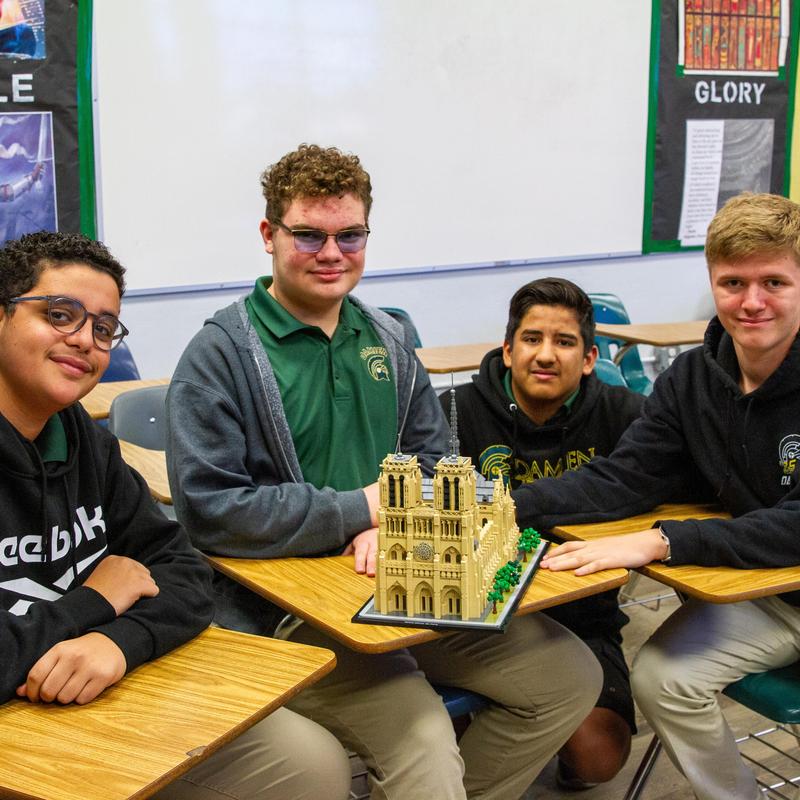 Students build excitement to Notre-Dame Cathedral reopening Featured Photo