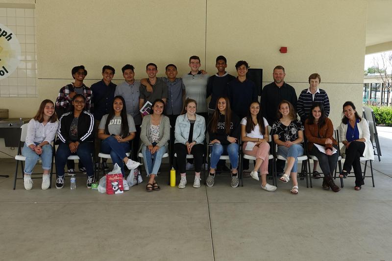 Damien Unites with Sister Schools for Retreat at St. Joseph Upland