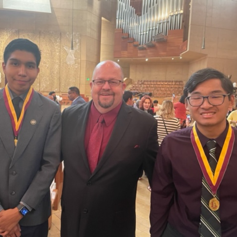 Luke Robert Garcia, Axel Garcia receive Service Award